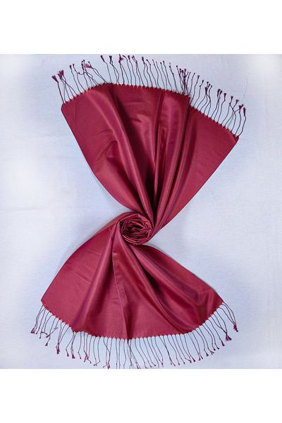 mim eşarp Egyptian Scarves Double-Sided Solid Color Silk Shawl