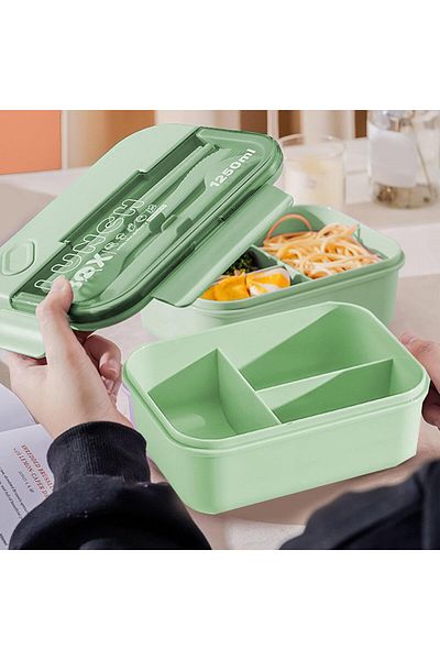 COOYA Portable Lunch Box, Airtight and Leakproof, Food Grade Plastic, Microwave Safe, For Kids, Adults