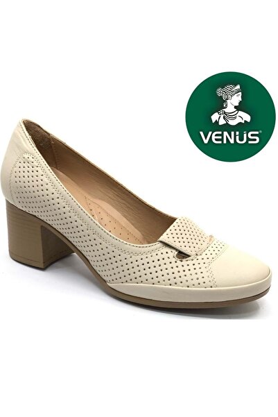 Venüs Pantofi cu toc pentru femei Apus din piele naturală confort ortopedic BEJ