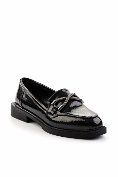 Bambi Siyah Kadın Loafer Ayakkabı K01997070108
