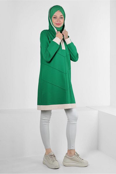 Alvina HOODED ZIPPERED TRACKSUIT TUNIC 43882