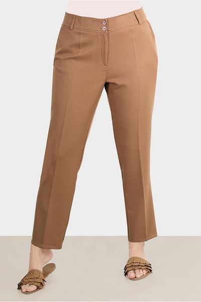 Alvina Crepe Fabric Classic Trousers - 70355