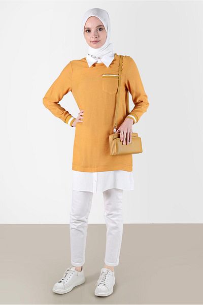 Alvina Pocketed Shirt Piece Tunic - 42606