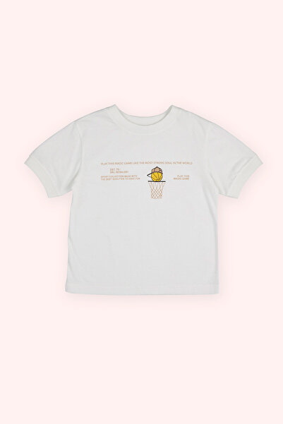 Panço Erkek Bebek Baskı Detaylı Ekru Tişört