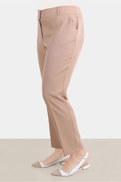 Alvina Crepe Fabric Classic Trousers - 70355
