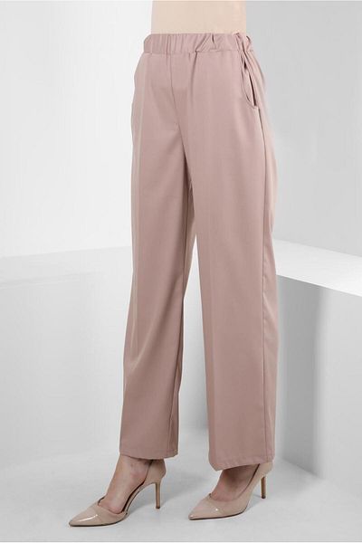 Alvina Pantaloni largi cu talie elastică 70554