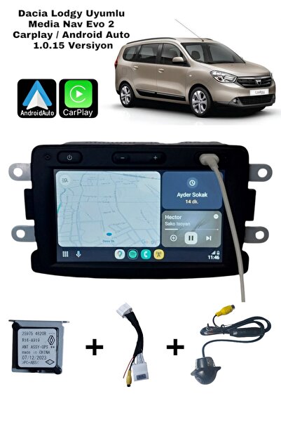 LG Dacia Lodgy Multimedya Carplay /Android Auto Özellikli 1.0.15 Versiyon