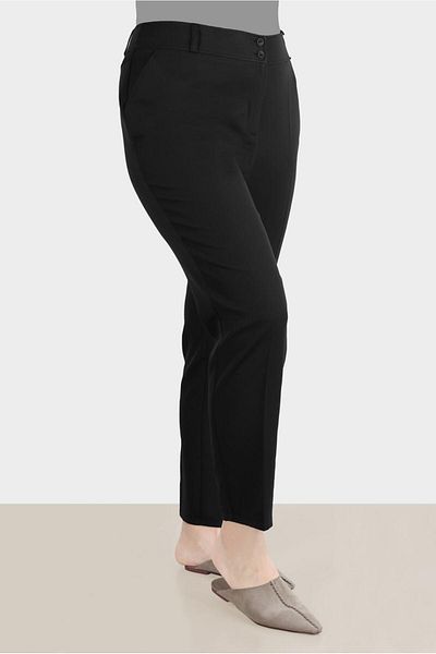 Alvina Crepe Fabric Classic Trousers - 70355