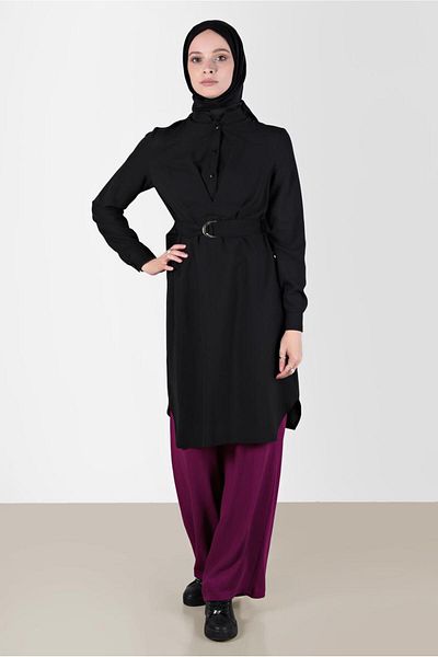 Alvina Tunic with Buttons and Belt 41752