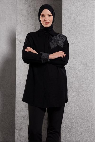 Alvina Shirt Collar Tunic 45091