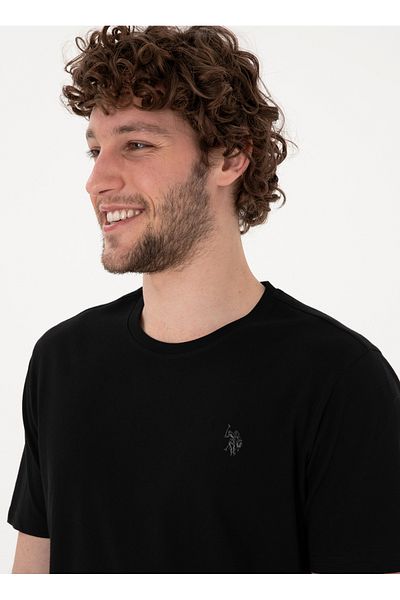 U.S. Polo Assn. U.S. Polo Assn. Crew Neck Black Men's T-Shirt Gts01