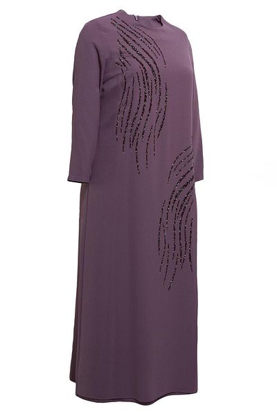 Alvina Stone Detailed Plus Size Dress 20505