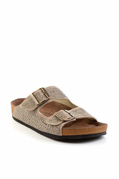 Bambi Vizon Kadın Terlik K04319542087