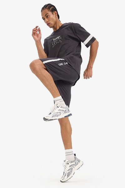 DeFacto DeFactoFit NBA Brooklyn Nets Oversize Φαρδιά Εφαρμογή Κοντό σορτς ποδιών