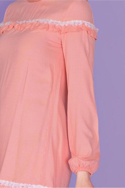 Alvina 41447 Model Ruffled Square Tunic