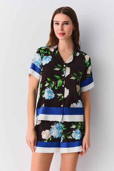 SUWEN Freya Masculine Shorts Pajama Set