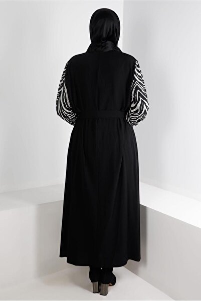 Alvina KUŞAKLI FERMUARLI KREP ELBİSE 20253