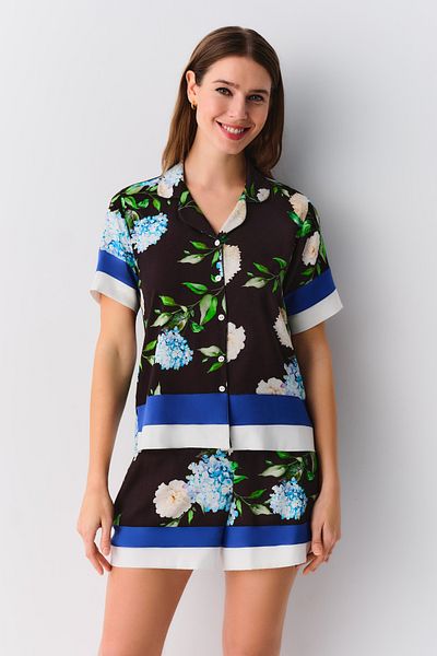 SUWEN Freya Masculine Shorts Pajama Set