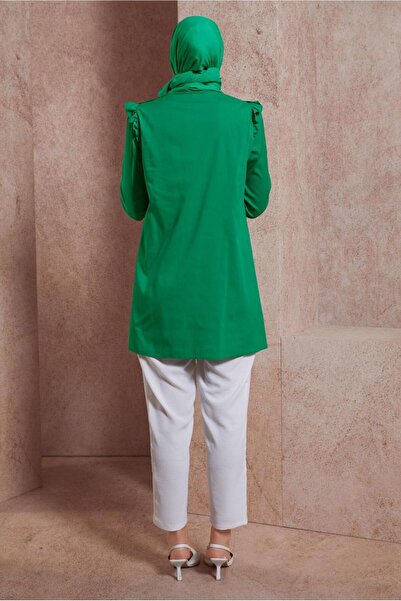 Alvina Firfir Detailed Shirt Tunic 44589