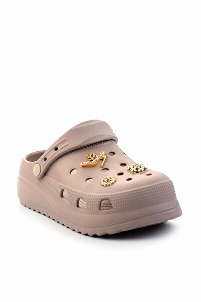 Bambi Vizon Kadın Terlik K04447129059