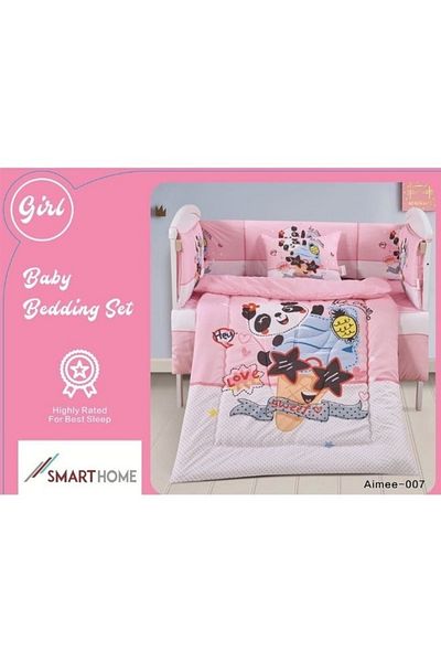 smart home Set Consisting Of A Children'S Quilt, Size 90X145 Cm, A Rubber Sheet, 110X160Cm , 34X45Cm , 33X130Cm
