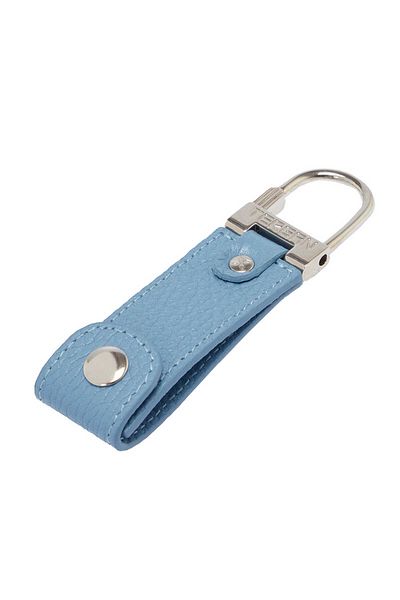 Tergan Blue Genuine Leather Unisex Keychain - S1An00000267-C43