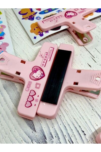 Kağıt Gemi Dükkan Sanrio Karakteri Hello Kitty Pembe Renk Çok Fonksiyonlu Mıknatıslı Klips/Fotoğraf Mandalı