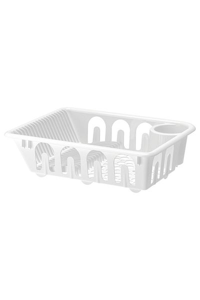 IKEA FLUNDRA Dish Drainer – White, Easy to Clean, Perfect for Small and Big kitchens