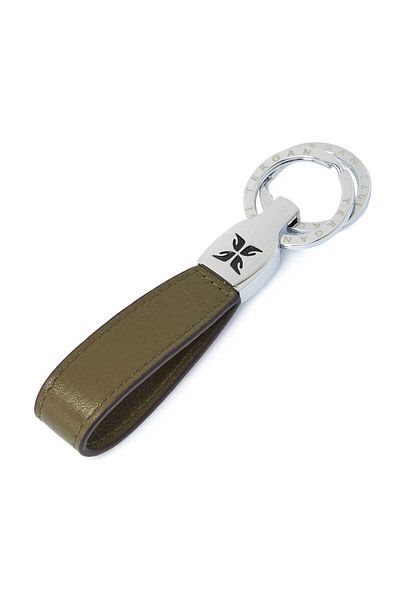 Tergan Green Genuine Leather Unisex Keychain - S1An00000248-T9O