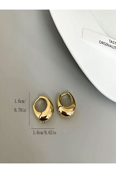 AychaAksesuar ithal çelik bombeli gols renk bombeli halka küpe