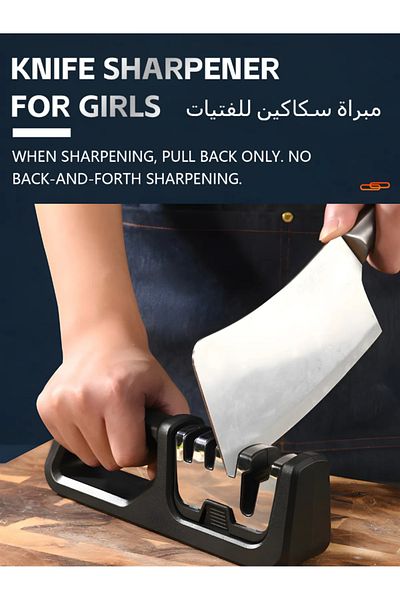 COOYA Stainless Steel Knife Sharpeners, With Detachable 4 Ports, Kitchen Tool for Polish,sharpen
