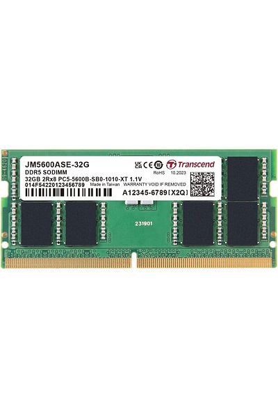 Transcend JM5600ASE-32G 32GB DDR5 5600Mhz CL46 1.1V Notebook Ram