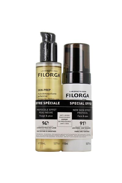 Filorga Skin-Prep Cleansing Oil 150 ml and Cleansing Foam 150ml Duo