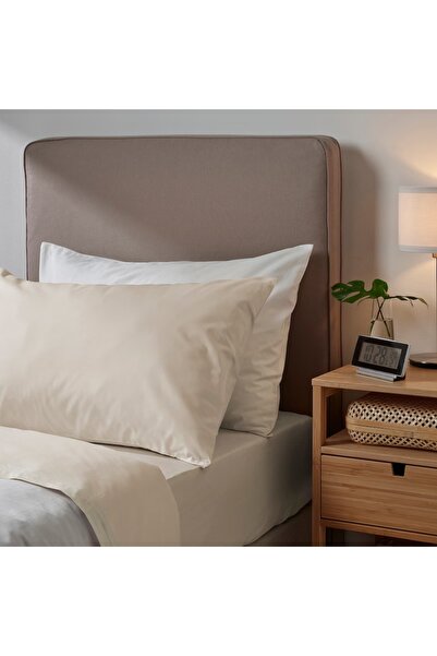 IKEA DVALA Beige Pillowcase 50x80 cm – Soft, Breathable & 100% Cotton
