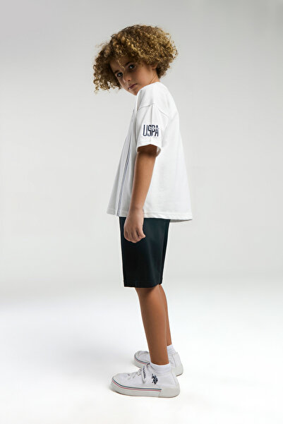 U.S. Polo Assn. Boy's White Bermuda Suit