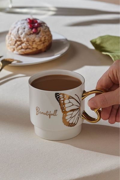Karaca Butterfly Beauty Mug 340 ml