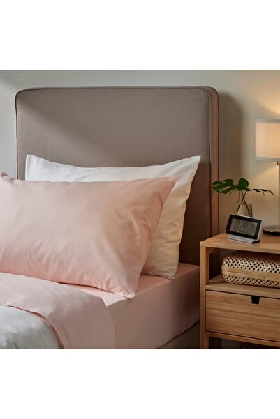 IKEA DVALA Soft & Breathable Cotton Pillowcase - Light Pink (50x80 cm, 2-Pack)