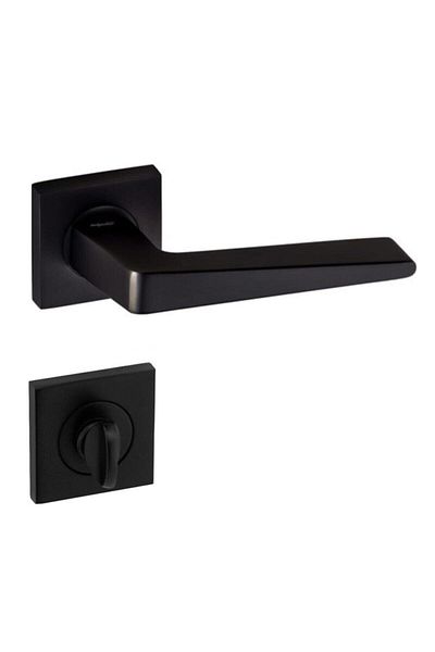 DOĞANLAR KAPI KOLLARI Doğans Penta Black Badge Room Door Handle Aluminum