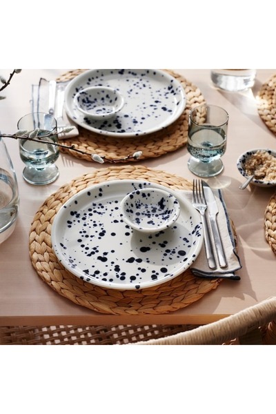 IKEA SILVERSIDA Bowl (Patterned/Blue, 11 cm) – Stylish & Functional Dining Essential