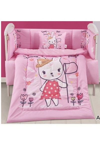 smart home Set Consisting Of A Children'S Quilt, Size 90X145 Cm, A Rubber Sheet, 110X160Cm , 34X45Cm , 33X130Cm