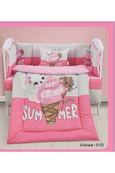 smart home Set Consisting Of A Children'S Quilt, Size 90X145 Cm, A Rubber Sheet, 110X160 Cm, 34X45Cm , 33X130Cm