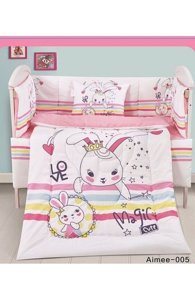 smart home Set Consisting Of A Children'S Quilt, Size 90X145 Cm, A Rubber Sheet, 110X160Cm , 34X45Cm , 33X130Cm