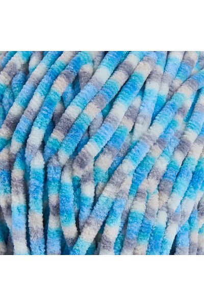 Kürkçü Han Velvet Yarn 100gr 95mt Πλεκτό νήμα Μπλε-τιρκουάζ Μίγμα