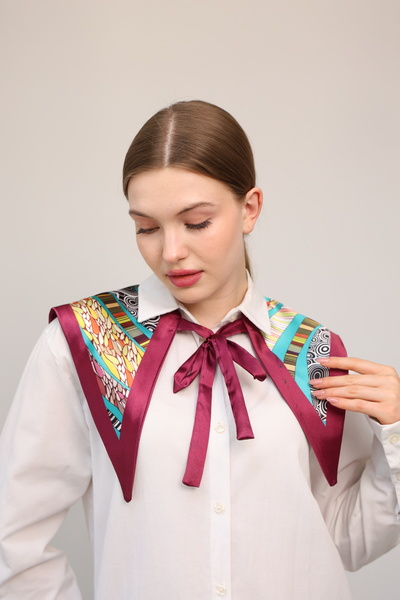 Jack Ferrero Yeni Stil Omuz Şalı Fular Desenli