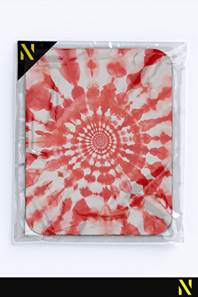 nilizma Цветна подложка за мишка с батик мотив и неплъзгаща се основа за дома и офиса