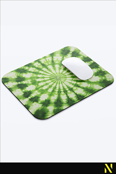 nilizma Цветна подложка за мишка с батик мотив и неплъзгаща се основа за дома и офиса