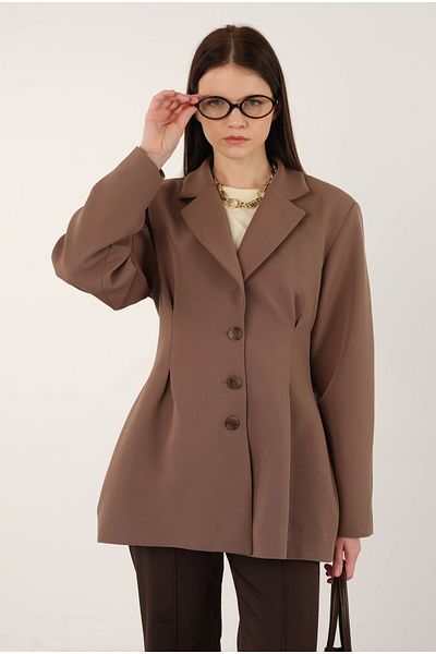 HEQA Η μέση κατηγορήθηκε Ceket - Dusty Brown