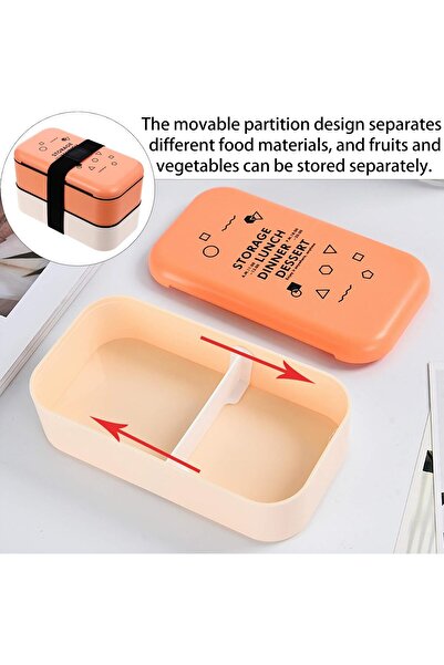 COOYA Double Stainless Deck Lunch Box,With Storage Bag,Leakproof,Portables,Easy to Clean