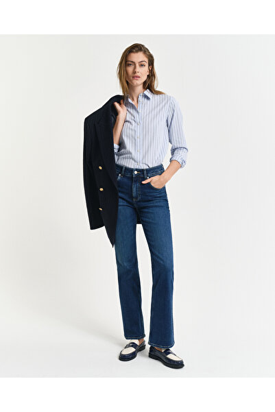 Gant Kadın Lacivert Slim Fit Pantolon