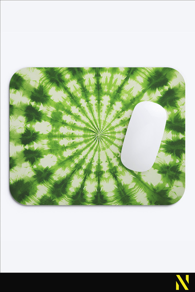 nilizma Цветна подложка за мишка с батик мотив и неплъзгаща се основа за дома и офиса